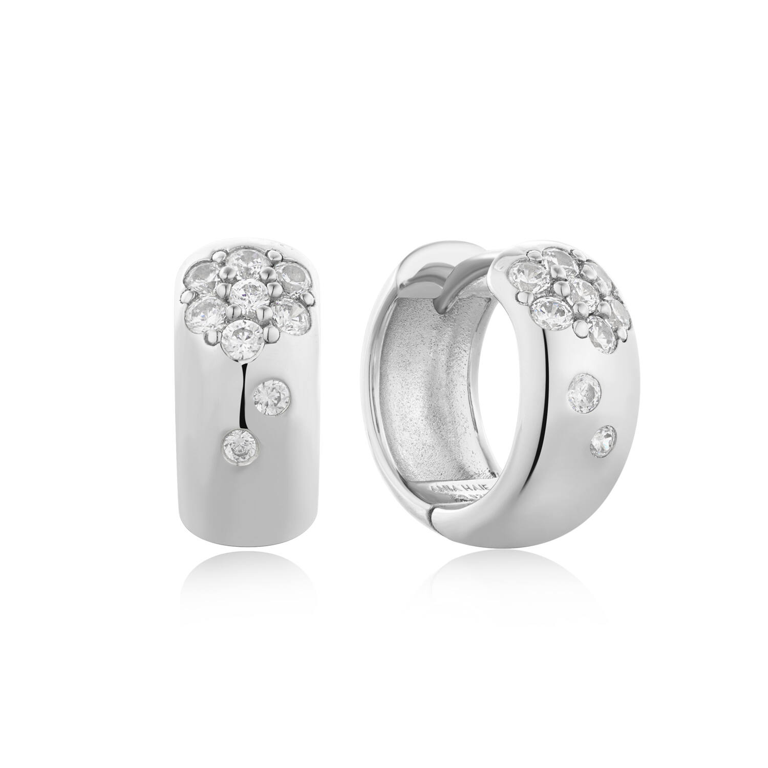  Modern Muse - Oorringen met klapsluiting - Zilver / Gerodineerd - Parel